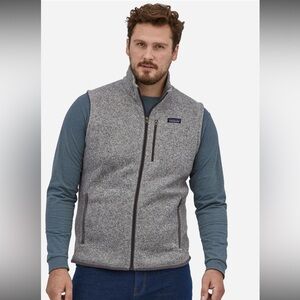 Patagonia Men's better sweater vest in Heather Gray / stonewash size XXL